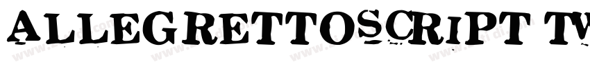 allegrettoscript two字体转换